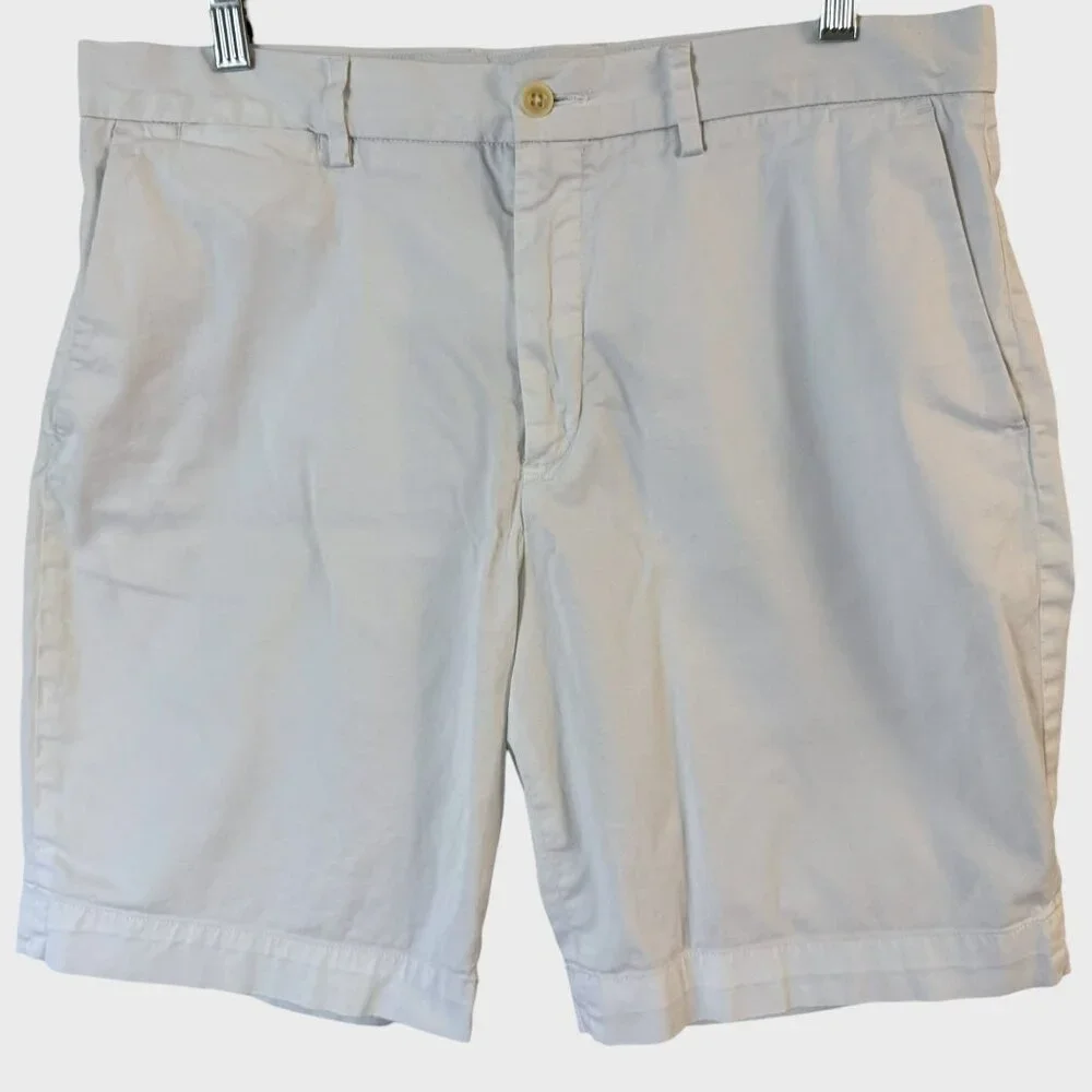 Polo Ralph Lauren Chino Short White Men's 33 Stretch Classic-Fit Preppy Vacation